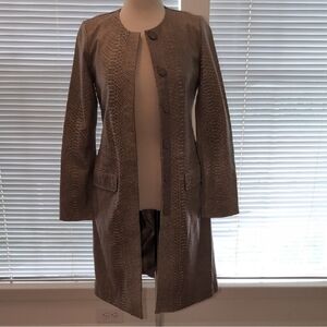 BCBGMaxAzria Tan Leather Jacket